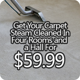 Get Your Carpet Steam Cleaned In Four Rooms and a Hall for $59.99